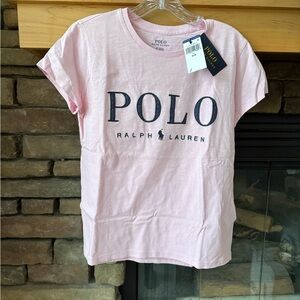 NWT Women’s Polo by Ralph Lauren Pink Pony Short Sleeve T-Shirt Medium